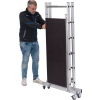 Aluminiowe rusztowanie jezdne składane Krause Corda – wysokość robocza do 2,9 m